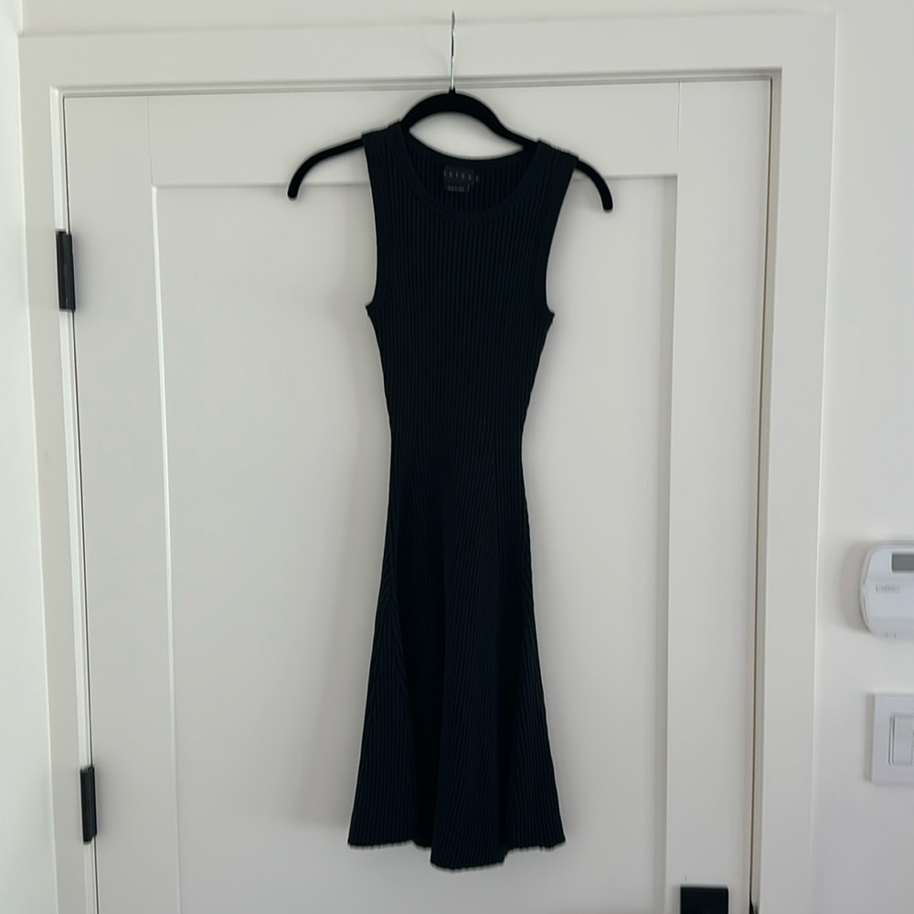 Hatch Alexis Ribbed Knit Dress, Black, Size 0 - Excellent Condition!